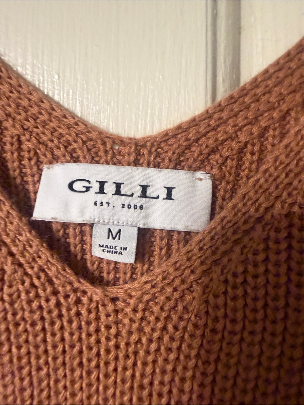 Red Dress Boutique RETRO RADIANCE Brown KNIT TANK TOP - Picture 3 of 8